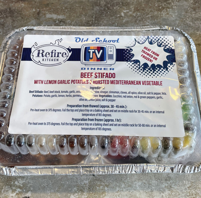 BEEF STIFADO TV DINNER