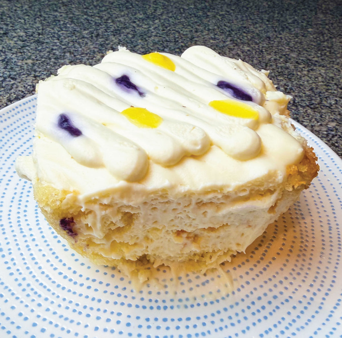 COOKIE NANA'S LEMON BLUEBERRY LAVENDER CAKE