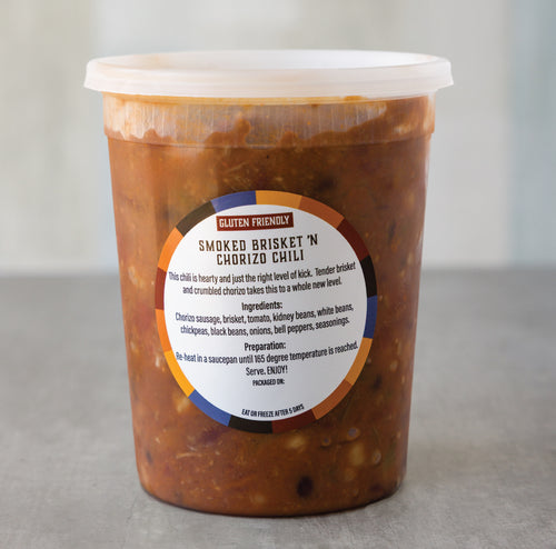SMOKED BRISKET AND CHORIZO CHILI - 1 LITRE - **GLUTEN FRIENDLY
