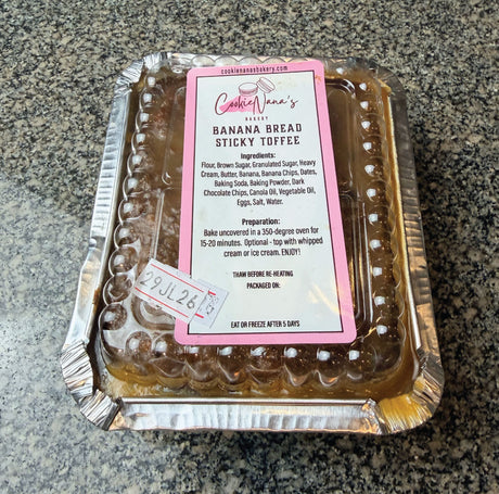 COOKIE NANA'S BANANA BREAD STICKY TOFFEE