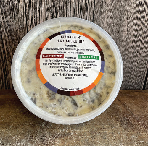 SPINACH N' ARTICHOKE DIP - 10OZ PORTION - **GLUTEN FRIENDLY
