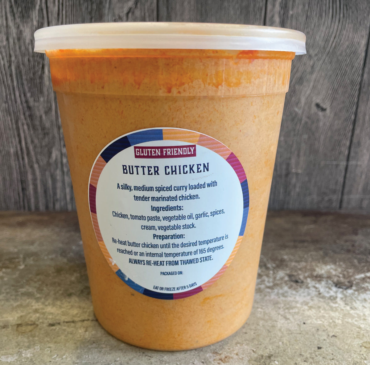 LIMITED TIME - BUTTER CHICKEN - FULL LITRE - GLUTEN FRIENDLY