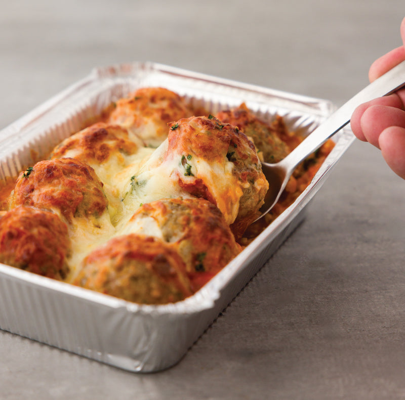OLD SCHOOL ITALIAN MEATBALLS WITH FRESH-MADE BASIL MARINARA - 8 LARGE