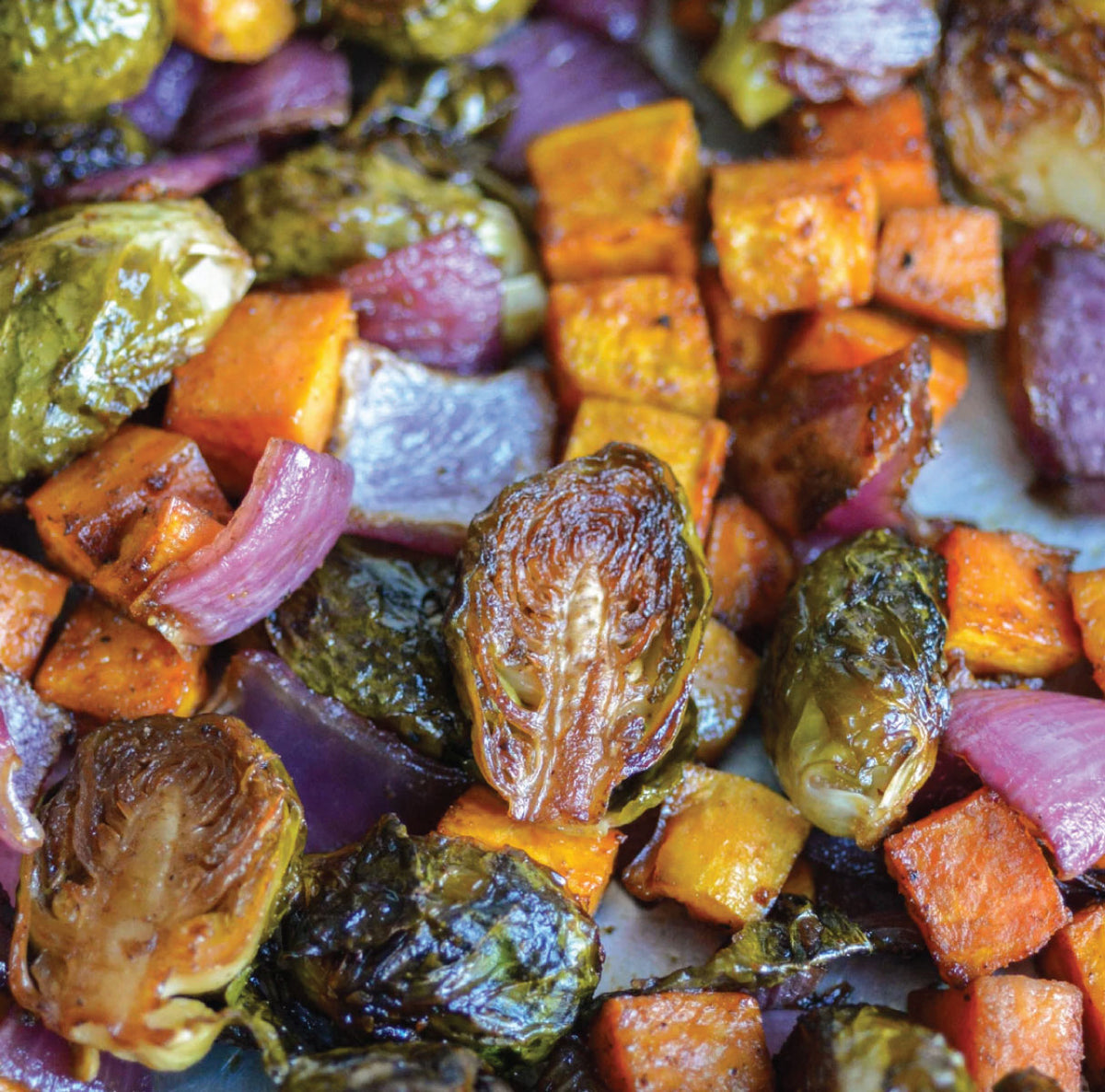 ROASTED HOLIDAY VEGETABLES - SERVES 3-4