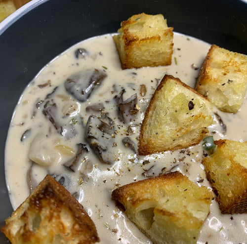 CREAMY MUSHROOM AND WILD RICE SOUP - 1 LITRE