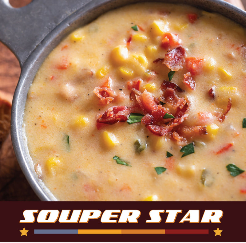 SOUPER STAR - SOUTHWEST TURKEY BACON CORN CHOWDER - FULL LITRE